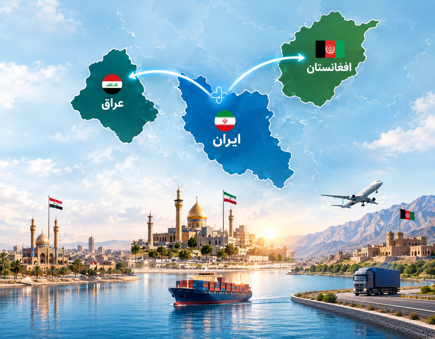 عضویت شرکت فناور طب اسپادانا در اتاق های مشترک ایران - افغانستان و ایران - عراق